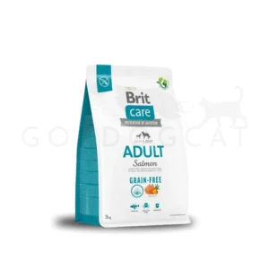 Brit Care Grain Free Adulto Salmón  Nutrición sin granos para perros felices Alimento super premium con salmón como fuente principal de proteína. Ideal para perros adultos con piel sensible o digestión delicada. 100% libre de granos, altamente digestible y lleno de sabor natural.